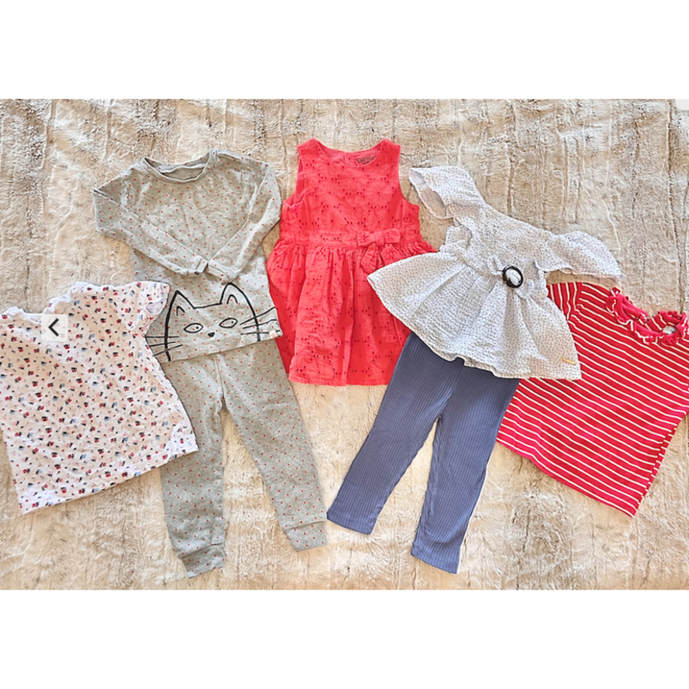 Baby Girl - 18-24 Month - Red / White / Blue Capsule Matching Set Clothing Lot